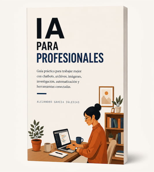 Mockup del libro «IA para Profesionales» de Alejandro García Iglesias